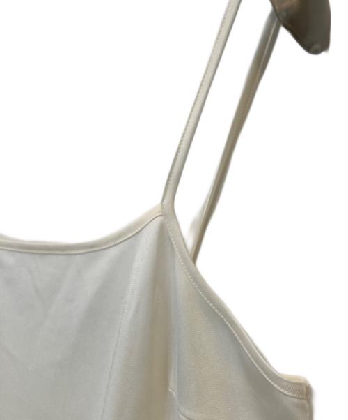 UNTITLED（アンタイトル）UNTITLED (アンタイトル) シャーリングワンピース ホワイト サイズ:1の古着・服飾アイテム