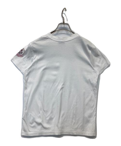 MONCLER（モンクレール）MONCLER (モンクレール) ラバーロゴプリントTシャツ　H10938C00011 809CR ホワイト サイズ:Sの古着・服飾アイテム