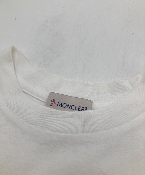 MONCLER（モンクレール）MONCLER (モンクレール) ラバーロゴプリントTシャツ　H10938C00011 809CR ホワイト サイズ:Sの古着・服飾アイテム