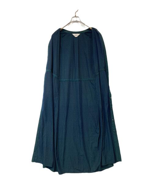 SOEJU（ソージュ）SOEJU (ソージュ) チェーン柄ロングワンピース S-00-OP-020 グリーン サイズ:Tの古着・服飾アイテム