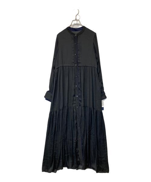 SHIPS（シップス）SHIPS (シップス) 配色パイピングティアードワンピース　314-55-0654 ブラック サイズ:M 未使用品の古着・服飾アイテム