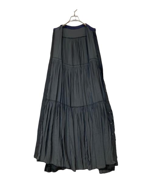 SHIPS（シップス）SHIPS (シップス) 配色パイピングティアードワンピース　314-55-0654 ブラック サイズ:M 未使用品の古着・服飾アイテム