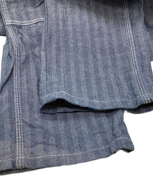 PINECONE（パインコーン）PINECONE (パインコーン) ダブルニーヒッコリーデニムパンツ インディゴ サイズ:30の古着・服飾アイテム