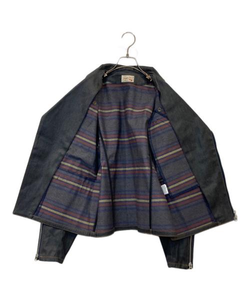 graphzero（グラフゼロ）Graphzero (グラフゼロ) ダブルライダースジャケット インディゴ サイズ:Lの古着・服飾アイテム
