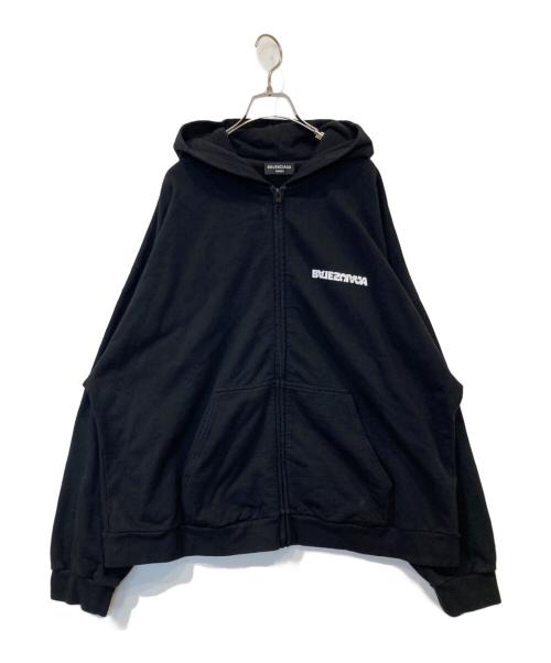 BALENCIAGA（バレンシアガ）BALENCIAGA (バレンシアガ) 21AW ジップパーカー　674719 TLVB4 ブラック サイズ:３の古着・服飾アイテム