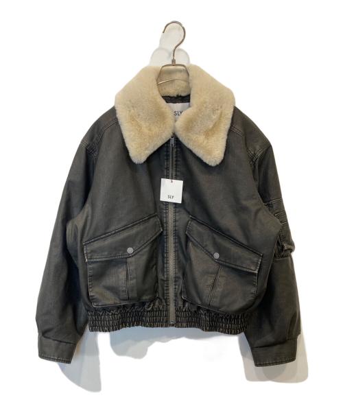 SLY（スライ）SLY (スライ) WASHED PUFFER ブルゾン 0301AZ30-1821 ブラック サイズ:FREEの古着・服飾アイテム