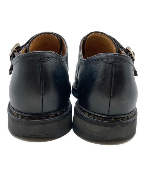 PARABOOT（パラブーツ）PARABOOT (パラブーツ) ダブルモンクストラップレザーシューズ 74243 ブラック サイズ:6の古着・服飾アイテム
