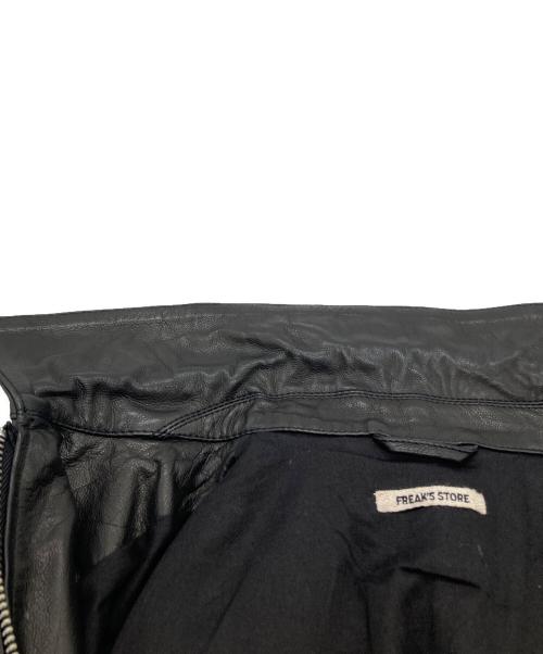 FREAK'S STORE（フリークスストア）FREAK'S STORE (フリークスストア) Calf Leather Minimal Single Riders Jacket カーフ レザー ミニマル シングル ライダース 253-1570 ブラック サイズ:Sの古着・服飾アイテム
