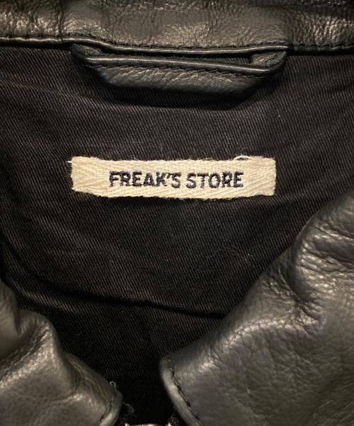 FREAK'S STORE（フリークスストア）FREAK'S STORE (フリークスストア) Calf Leather Minimal Single Riders Jacket カーフ レザー ミニマル シングル ライダース 253-1570 ブラック サイズ:Sの古着・服飾アイテム