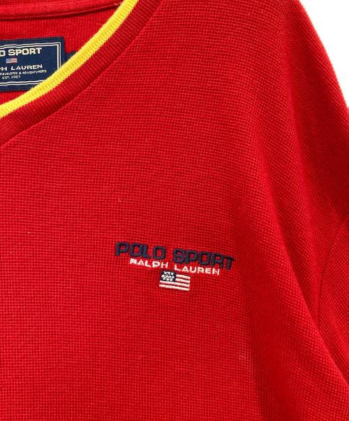 POLO SPORT（ポロスポーツ）POLO SPORT (ポロスポーツ) 半袖カットソー レッド サイズ:LLの古着・服飾アイテム