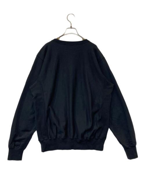 AURALEE（オーラリー）AURALEE (オーラリー) ELASTIC HIGH GAUGE SWEAT P/O エラスティック ハイゲージ スウェット プルオーバー A26SP02NU ブラック サイズ:4の古着・服飾アイテム