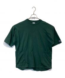Champion×SHIPS any（チャンピオン×シップスエニィ）の古着「ドルマンキャンプポケットTシャツ　C8-Z314」｜グリーン
