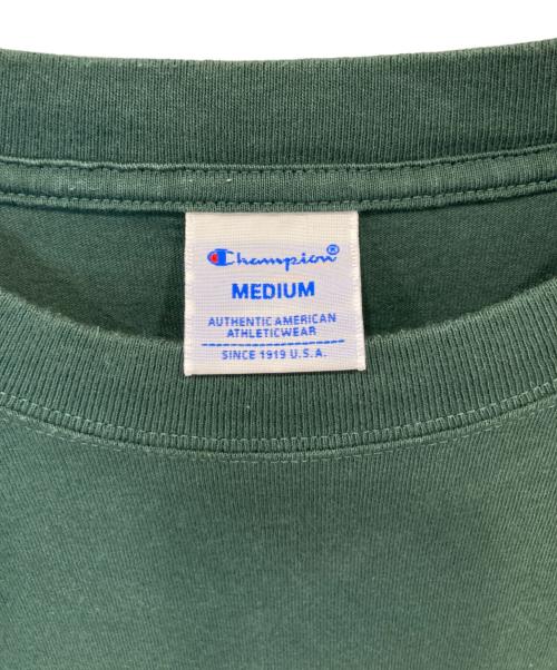 Champion（チャンピオン）Champion (チャンピオン) SHIPS any (シップスエニィ) ドルマンキャンプポケットTシャツ　C8-Z314 グリーン サイズ:Mの古着・服飾アイテム