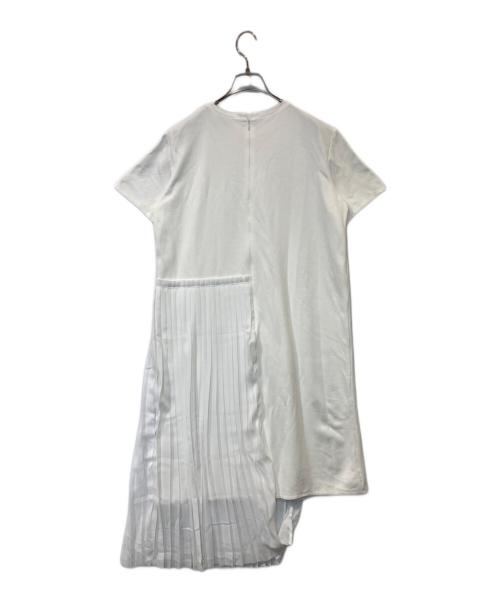 CLANE（クラネ）CLANE (クラネ) アシンメトリープリーツワンピース 12112-2381 ホワイト サイズ:1の古着・服飾アイテム