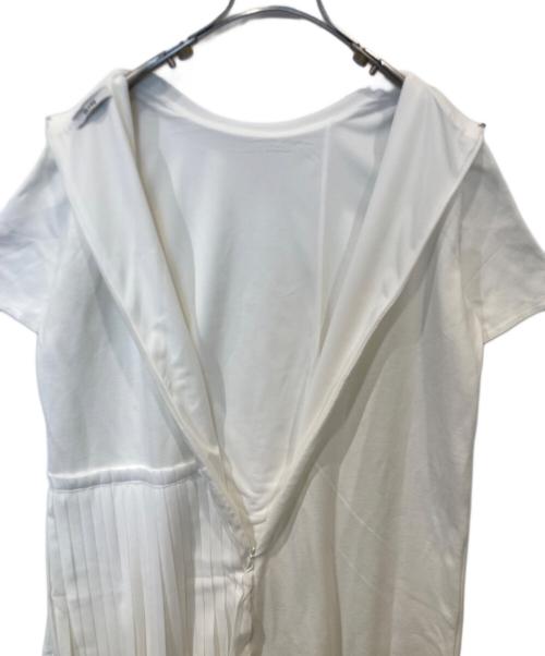 CLANE（クラネ）CLANE (クラネ) アシンメトリープリーツワンピース 12112-2381 ホワイト サイズ:1の古着・服飾アイテム