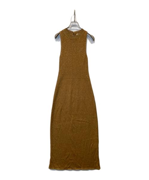 LA MAILLE SEZANE（ラ マイユ セザンヌ）LA MAILLE SEZANE (ラ マイユ セザンヌ) Robe Mahalia ワンピース  ブラウン サイズ:XSの古着・服飾アイテム