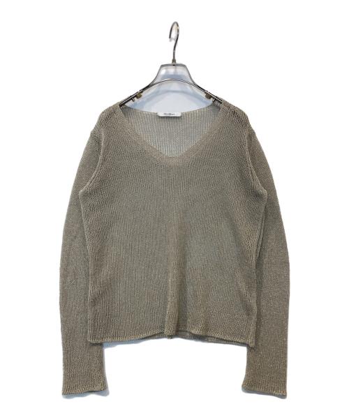 MaxMara（マックスマーラ）MaxMara (マックスマーラ) メッシュニット ベージュ サイズ:表記がないため不明の古着・服飾アイテム