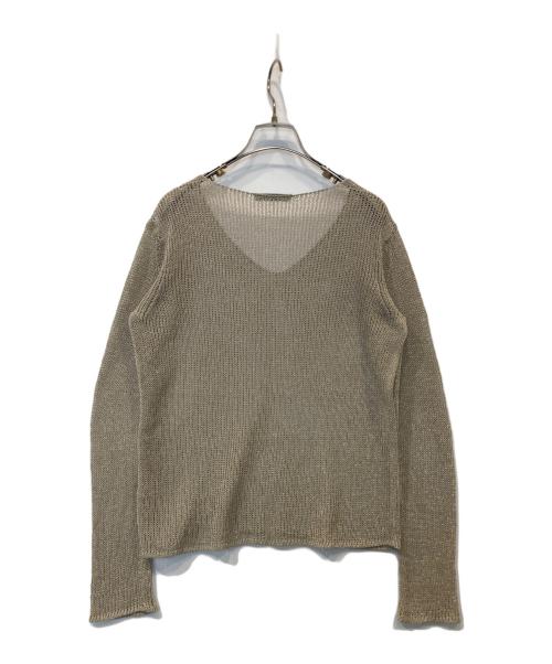 MaxMara（マックスマーラ）MaxMara (マックスマーラ) メッシュニット ベージュ サイズ:表記がないため不明の古着・服飾アイテム