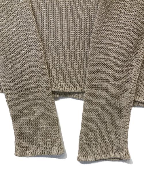 MaxMara（マックスマーラ）MaxMara (マックスマーラ) メッシュニット ベージュ サイズ:表記がないため不明の古着・服飾アイテム