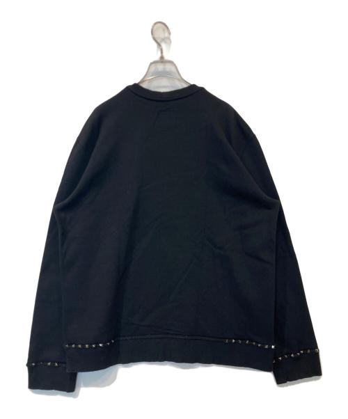 VALENTINO（ヴァレンティノ）VALENTINO (ヴァレンティノ) ロックスタッズ スウェット NV0MF03U3TV ブラック サイズ:XLの古着・服飾アイテム