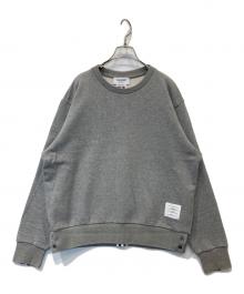 Thom Browne（トムブラウン）の古着「RWBストライプ クルーネックスウェットシャツ MJT185A-03377055」｜グレー