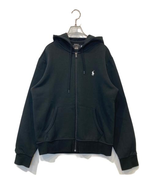 POLO RALPH LAUREN（ポロ・ラルフローレン）POLO RALPH LAUREN (ポロ・ラルフローレン) ワンポイント フルジップ パーカー　RL710888282 ブラック サイズ:Mの古着・服飾アイテム