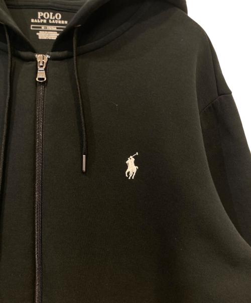 POLO RALPH LAUREN（ポロ・ラルフローレン）POLO RALPH LAUREN (ポロ・ラルフローレン) ワンポイント フルジップ パーカー　RL710888282 ブラック サイズ:Mの古着・服飾アイテム