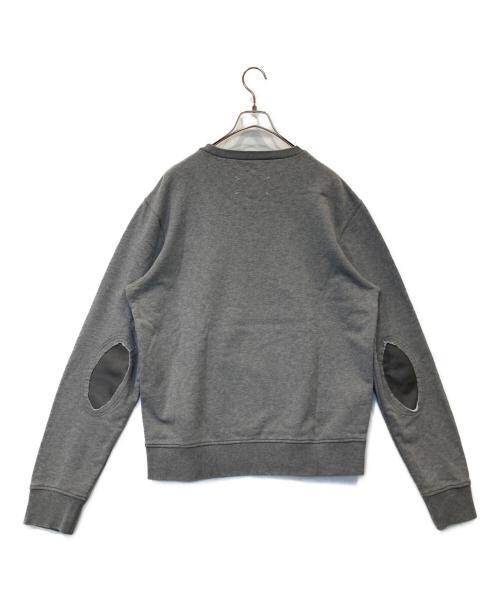 Maison Margiela（メゾンマルジェラ）Maison Margiela (メゾンマルジェラ) カウレザーエルボーパッチスウェットプルオーバー S50GU0090 S25368 グレー サイズ:50の古着・服飾アイテム
