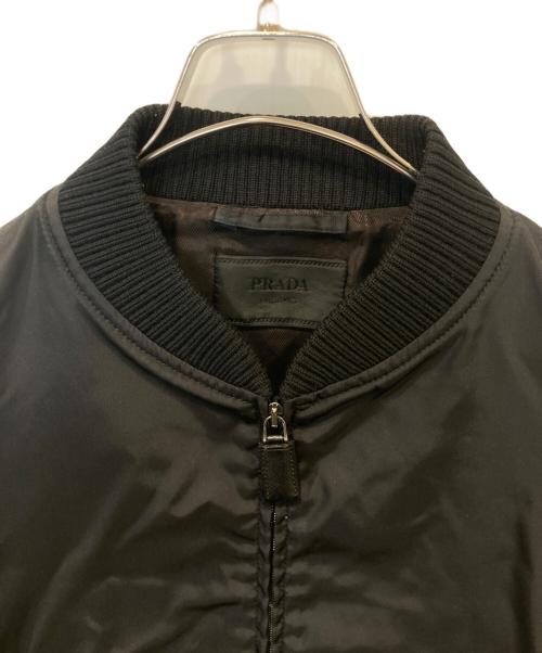 PRADA（プラダ）PRADA (プラダ) Re-Nylon ボンバージャケット SGH038 R121 ブラック サイズ:48の古着・服飾アイテム