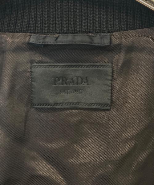 PRADA（プラダ）PRADA (プラダ) Re-Nylon ボンバージャケット SGH038 R121 ブラック サイズ:48の古着・服飾アイテム