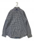 RALPH LAURENラルフローレン）の古着「ギンガムチェックシャツ」｜ブラック×ホワイト