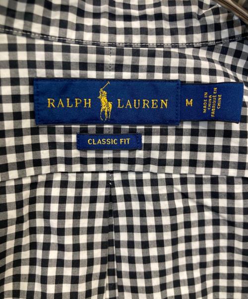 RALPH LAUREN（ラルフローレン）RALPH LAUREN (ラルフローレン) ギンガムチェックシャツ ブラック×ホワイト サイズ:Mの古着・服飾アイテム