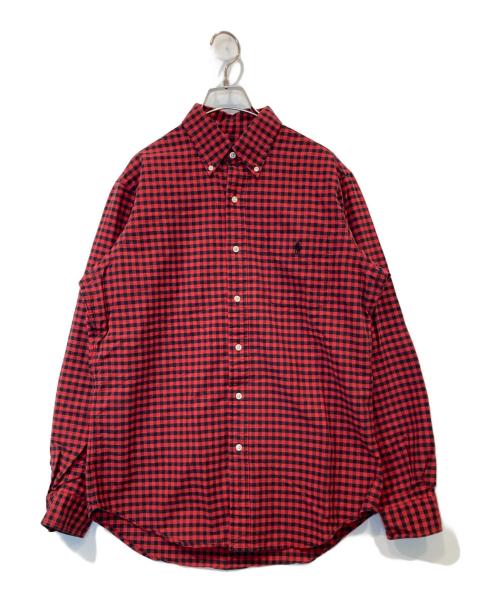 RALPH LAUREN（ラルフローレン）RALPH LAUREN (ラルフローレン) ギンガムチェックシャツ レッド×ブラック サイズ:Mの古着・服飾アイテム