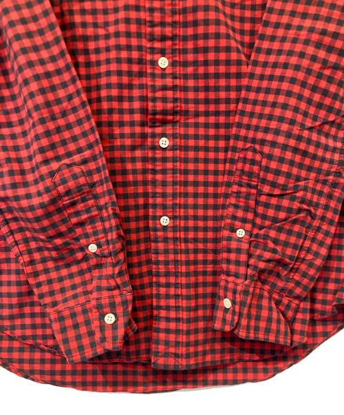 RALPH LAUREN（ラルフローレン）RALPH LAUREN (ラルフローレン) ギンガムチェックシャツ レッド×ブラック サイズ:Mの古着・服飾アイテム
