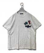 LOUIS VUITTONルイ ヴィトン）の古着「ビーズアニマルアンドモノグラムTシャツ RM211V DG1 HLY03W」｜ホワイト
