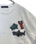 中古・古着 LOUIS VUITTON (ルイ ヴィトン) ビーズアニマルアンドモノグラムTシャツ RM211V DG1 HLY03W ホワイト サイズ:L：45000円