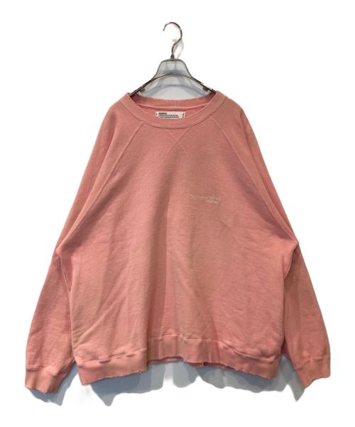 DAIRIKU（ダイリク）DAIRIKU (ダイリク) ボーイ・ミーツ・ガール プルオーバーセーター　22SS C-3 ピンク サイズ:Mの古着・服飾アイテム
