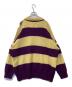 DAIRIKU (ダイリク) Lager Border Knit ラガー・ボーダー・ニット 23SS K-4 イエロー×パープル サイズ:M：15000円