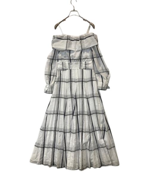 Snidel（スナイデル）Snidel (スナイデル) ビッグリボンシャツワンピース SWFO261122 ホワイトの古着・服飾アイテム
