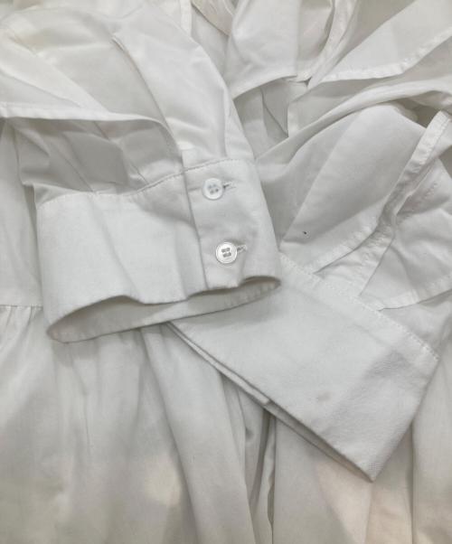 Snidel（スナイデル）Snidel (スナイデル) Sustainableフリルデザインシャツワンピース SWFO261154 ホワイトの古着・服飾アイテム