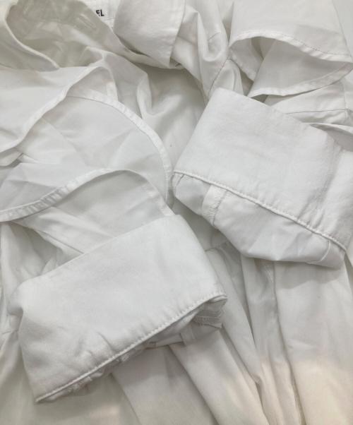 Snidel（スナイデル）Snidel (スナイデル) Sustainableフリルデザインシャツワンピース SWFO261154 ホワイトの古着・服飾アイテム