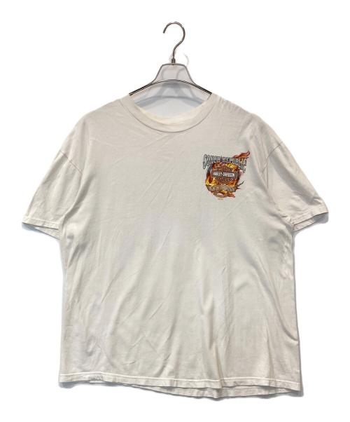 HARLEY-DAVIDSON（ハーレーダビッドソン）HARLEY-DAVIDSON (ハーレーダビッドソン) プリントTシャツ ホワイト サイズ:不明の古着・服飾アイテム