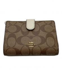 COACH（コーチ）の古着「2つ折り財布 F1981」｜ブラウン