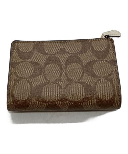 COACH（コーチ）COACH (コーチ) 2つ折り財布 F1981 ブラウンの古着・服飾アイテム