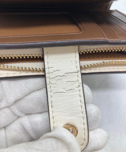 COACH（コーチ）COACH (コーチ) 2つ折り財布 F1981 ブラウンの古着・服飾アイテム