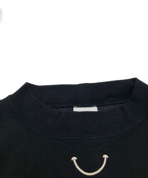 READYMADE（レディメイド）READYMADE (レディメイド) M-NECK SWT SMILE モックネック スウェット スマイル RE-CO-BK-00-00-246 ブラック サイズ:Sの古着・服飾アイテム