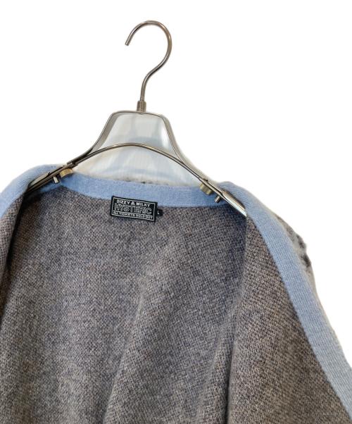 Hysteric Glamour（ヒステリックグラマー）Hysteric Glamour (ヒステリックグラマー) レオパード起毛カーディガン 02243ND07 ブルー サイズ:Lの古着・服飾アイテム