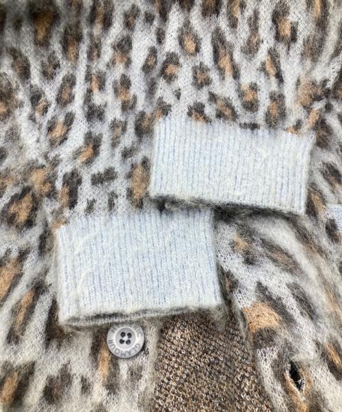 Hysteric Glamour（ヒステリックグラマー）Hysteric Glamour (ヒステリックグラマー) レオパード起毛カーディガン 02243ND07 ブルー サイズ:Lの古着・服飾アイテム