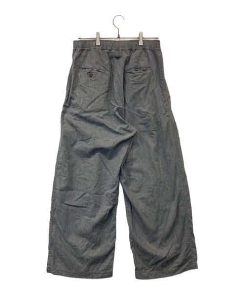 gold（ゴールド）gold (ゴールド) COTTON ×SILK NEL 2TUCK EASY WIDE PANTS コットン シルク ネル ツータック イージー ワイド パンツ GL42617 グレー サイズ:Lの古着・服飾アイテム