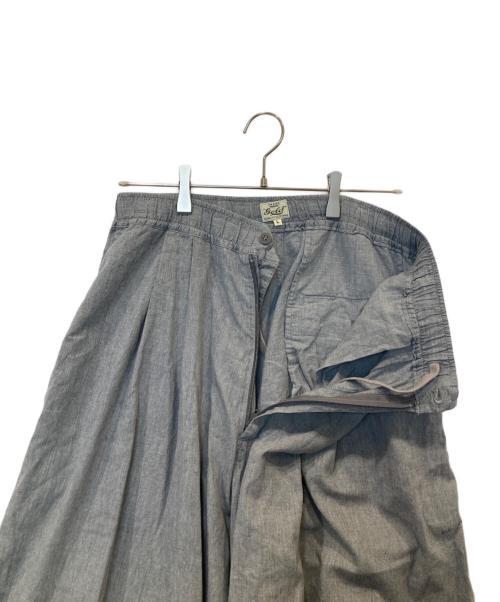 gold（ゴールド）gold (ゴールド) COTTON ×SILK NEL 2TUCK EASY WIDE PANTS コットン シルク ネル ツータック イージー ワイド パンツ GL42617 グレー サイズ:Lの古着・服飾アイテム